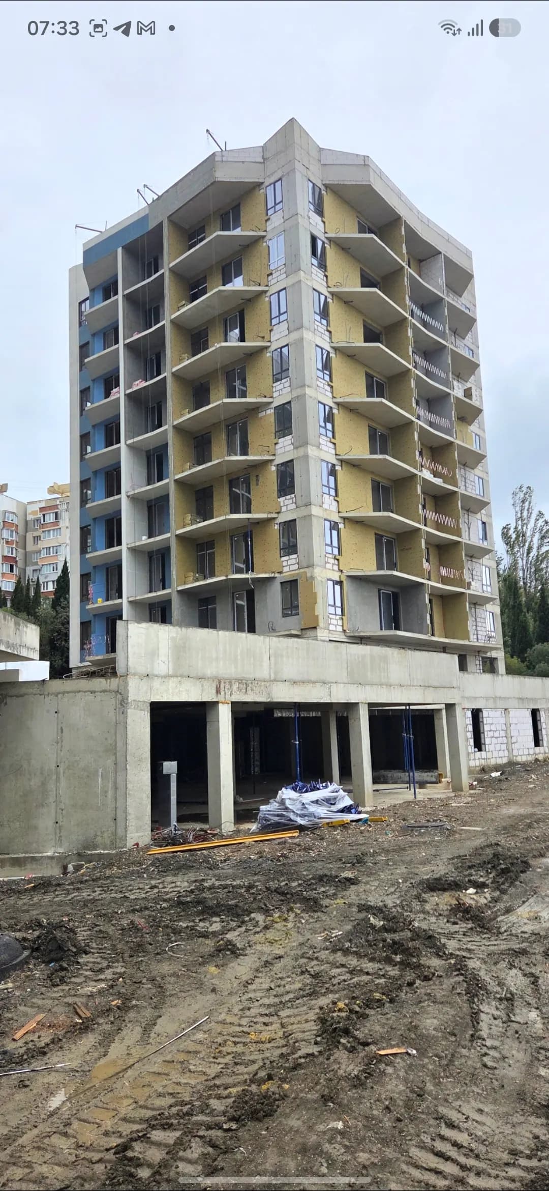 Жилой дом, Поселок городского типа Гурзуф: ход строительства, сентябрь 2026